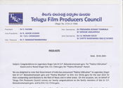 Telugu Film Producers Council Press Note