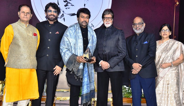 Mega Star Chiranjeevi Received ANR Award