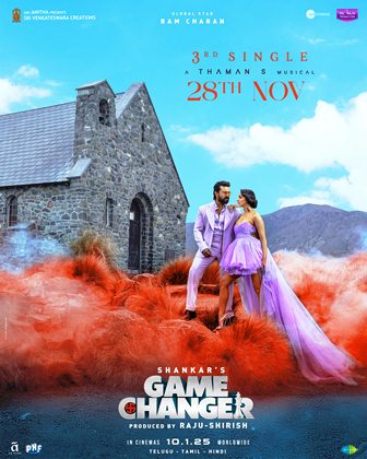 Game Changer Movie Third Single To Release On November 28