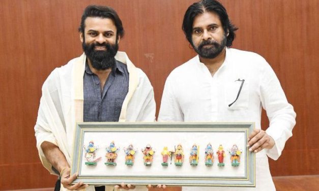 Hero Sai Durgha Tej With Power Star Pawan Kalyan Stills