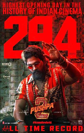 Pushpa 2 Movie Collected  Rs 294 Cr Gross on Day 1